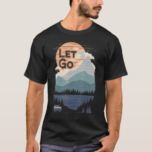 T-shirt Aventure Graphic Minimaliste Mountain Cam