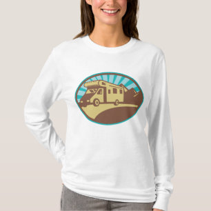 T-shirt Aventure montagneuse en camping-car rétro sous le