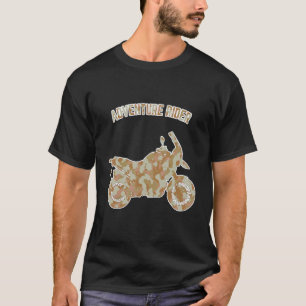T-shirt Aventure Motorcycle Biker Off Road Rider Camoufla