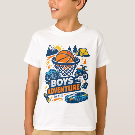 T-shirt Aventure pour garçons (Devant)