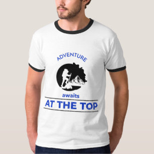 T-shirt Aventure Randonnée, Adventure Await at the Top