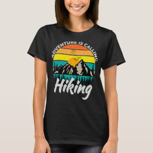 T-shirt Aventure Retro Randonneur en plein air Camping Nat