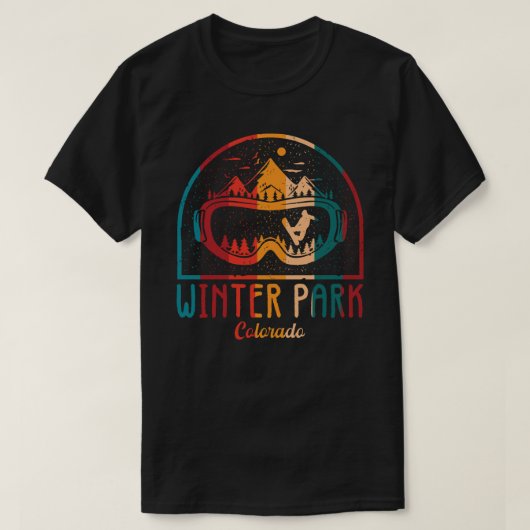 T-shirt Aventure Ski Park Retro (Design devant)