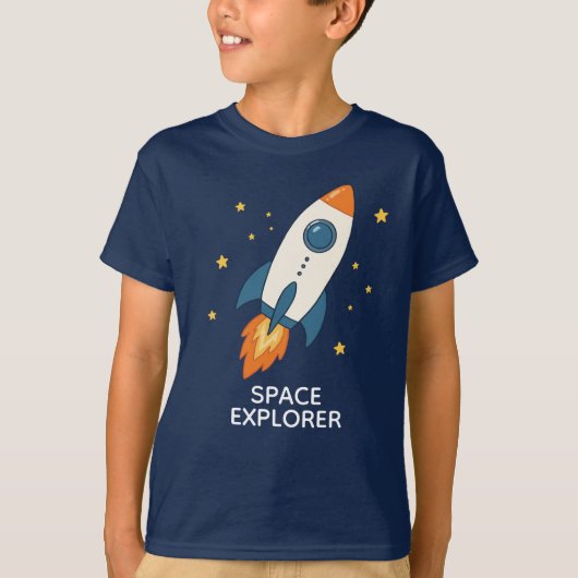 T-shirt Aventure spatiale de la fusée de l'explorateur spa (Devant)