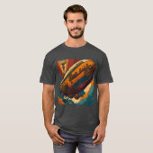 T-shirt Aventure Vintage Steampunk Dirigeable (Devant entier)