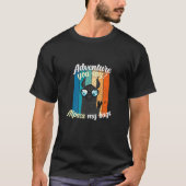T-shirt Aventure Vous Dites Alpaca Mon sac à dos (Devant)