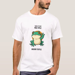 T-shirt Aventures de grenouille Kawaii – Dessin animé de g
