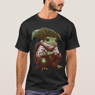 T-shirt Aventurier De Grenouille Sous Feuille