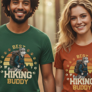 T-shirt Aventurier Malamute d'Alaska Randonneur en pleine