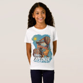 T-Shirt Aventurière Exploratrice en Formation Fille (Devant entier)