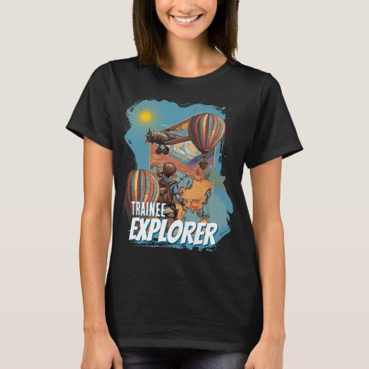 T-shirt Aventurière Exploratrice en Formation Fille (Devant)