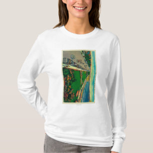 T-shirt Avenue d'océan et plage est de BeachLong, CA