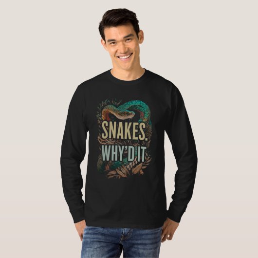 T-shirt Aversion de serpent pas si subtile (Devant entier)