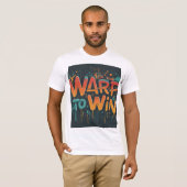 T-shirt Avertir pour gagner (Devant entier)