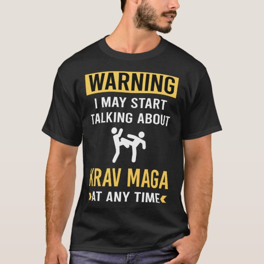 T-shirt Avertissement amusant Krav Maga (Devant)