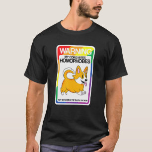 T-shirt Avertissement Arc-en-ciel Lgbt Welsh Corgi Mord Ho