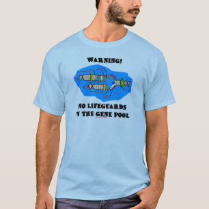 T-shirt Avertissement ! Aucuns maître nageurs dans le