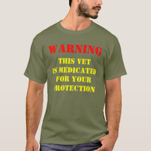 T-SHIRT AVERTISSEMENT : CE VET EST MÉDICAPÉ