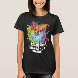 T-shirt Avertissement Chihuahua à l'intérieur de Chiwawa H
