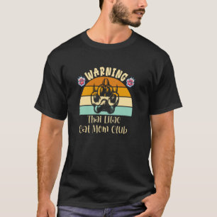 T-shirt Avertissement Club des mamans de chats lilac thaï