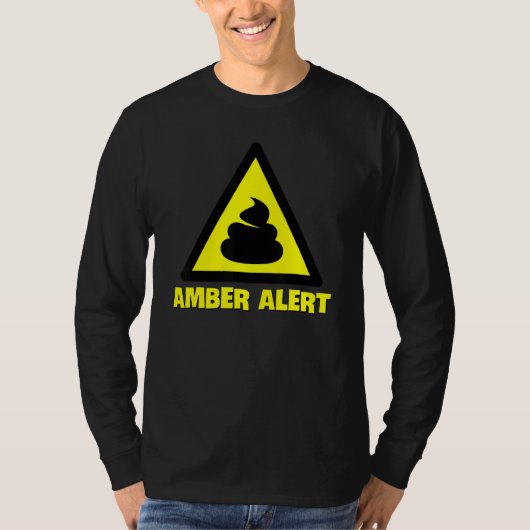 T-shirt Avertissement d'alerte orange (Devant)