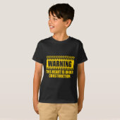 T-shirt Avertissement de construction Saint-Valentin Cœur  (Devant entier)