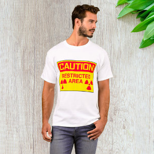 T-shirt Avertissement de danger de rayonnement dans les zo