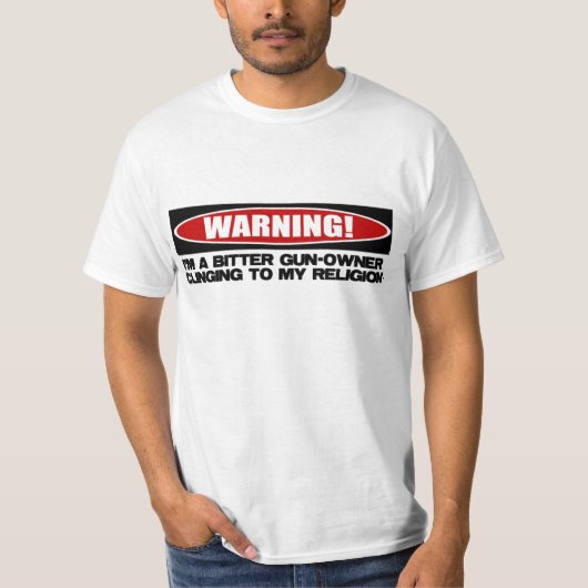 T-shirt avertissement de gunowner (Devant)