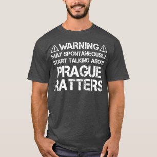 T-shirt Avertissement de la note de Prague