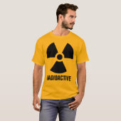 T-shirt Avertissement de matières radioactives (Devant entier)