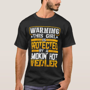 T-shirt Avertissement Drôle Cette Fille Est Protégée Par U