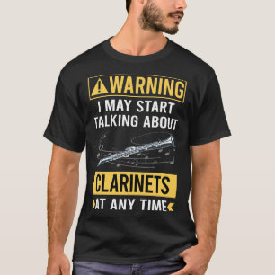 T-shirt Avertissement drôle Clarinette
