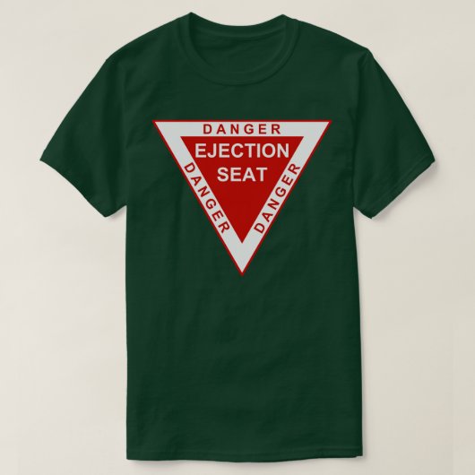 T-shirt Avertissement du siège d'éjection (Design devant)