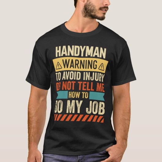 T-shirt Avertissement du technicien HVAC (Devant)