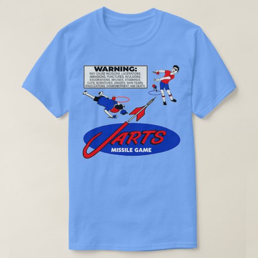 T-shirt Avertissement Étiquette Jarts de la pelouse jeu de (Design devant)