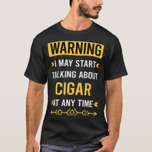 T-shirt Avertissement Fumeur de cigares fumeur