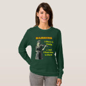 T-shirt Avertissement : J'ai un violon .and que je sais (Devant entier)