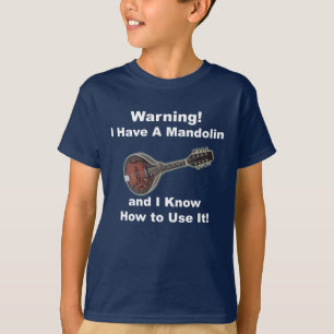 T-shirt Avertissement ! J'ai une mandoline