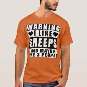 T-shirt Avertissement J'Aime Les Bergers Et Peut-Être Comm