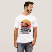 T-shirt Avertissement : Je sais comment planer (Devant entier)