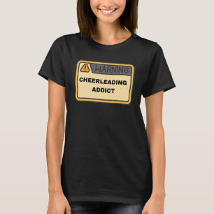 T-shirt Avertissement Je Suis Un Mème Accro Au Cheerleadin