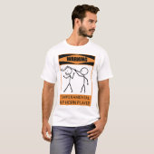 T-shirt Avertissement Joueur Tempéramental de la Corne de (Devant entier)