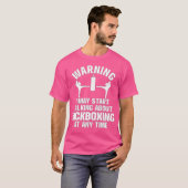 T-shirt Avertissement Kickboxing (Devant entier)