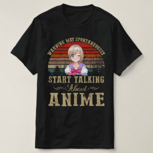 T-shirt Avertissement mai spontanément commencer à parle