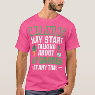 T-shirt Avertissement Peut Commencer À Parler De L'Allotis