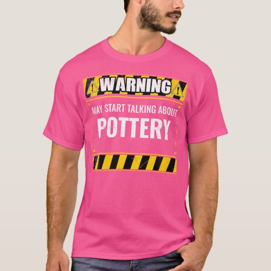 T-shirt Avertissement : Peut Commencer à Parler de l'Argil (Devant)