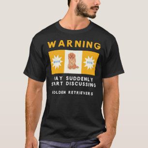 T-shirt Avertissement Peut Commencer Soudain À Discuter De