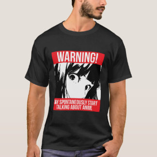 T-shirt Avertissement Peut Commencer Spontanément À Parler