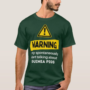 T-shirt Avertissement Peut Commencer Spontanément À Parler