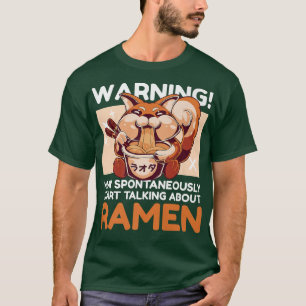 T-shirt Avertissement Peut Commencer Spontanément À Parler